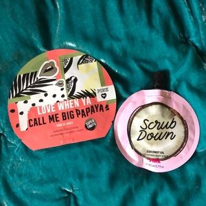 PINK Face Mask and Scrubbing Oil